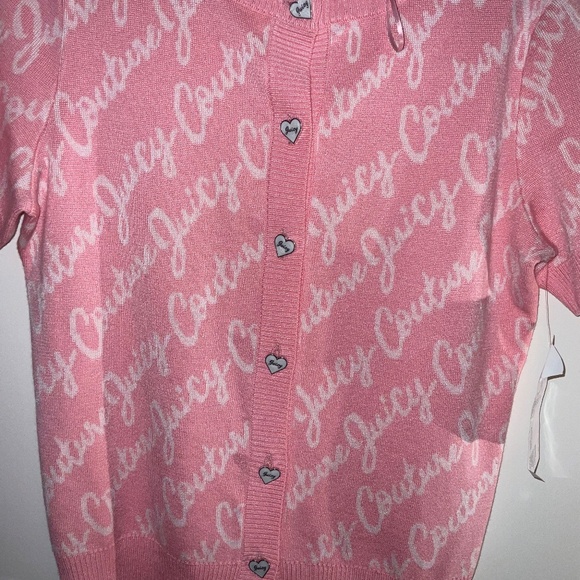 Juicy Couture Women’s Crew Neck Sweater – Medium, Pink & White, Brand NWT - Picture 8 of 10